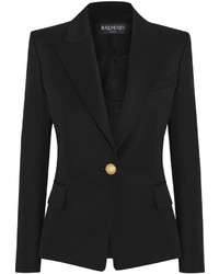 Женский черный пиджак от Balmain
