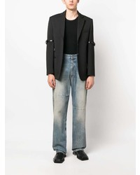 Мужской черный пиджак от Coperni