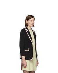 Женский черный пиджак от Gucci