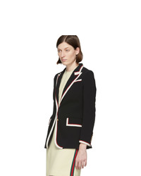 Женский черный пиджак от Gucci