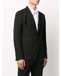 Мужской черный пиджак от Alexander McQueen