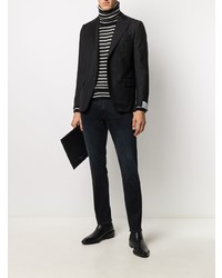 Мужской черный пиджак от Caruso