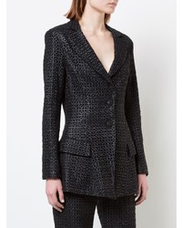 Женский черный пиджак от Christian Siriano