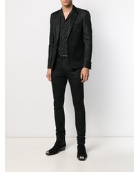 Мужской черный пиджак от Saint Laurent