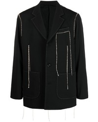 Мужской черный пиджак от Doublet