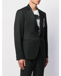 Мужской черный пиджак от Versace