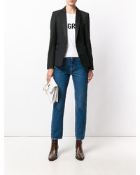 Женский черный пиджак от Dondup