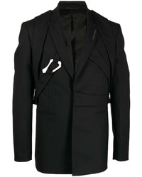 Мужской черный пиджак от Heliot Emil