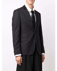 Мужской черный пиджак от Versace