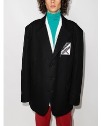 Мужской черный пиджак от Raf Simons
