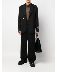 Мужской черный пиджак от MM6 MAISON MARGIELA