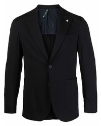 Мужской черный пиджак от Luigi Bianchi Mantova