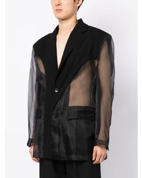 Мужской черный пиджак от Feng Chen Wang