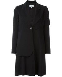 Женский черный пиджак от MM6 MAISON MARGIELA
