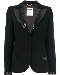 Женский черный пиджак от Moschino
