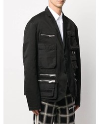 Мужской черный пиджак от Heron Preston