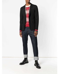 Мужской черный пиджак от Dondup