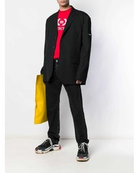 Мужской черный пиджак от Balenciaga