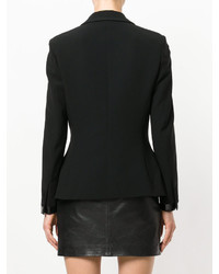Женский черный пиджак от Moschino