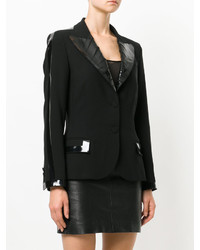 Женский черный пиджак от Moschino