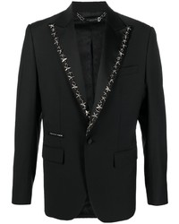Мужской черный пиджак от Philipp Plein