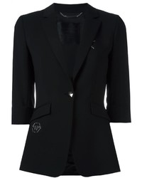 Женский черный пиджак от Philipp Plein