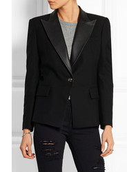 Женский черный пиджак от Balmain