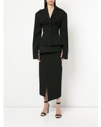 Женский черный пиджак от Materiel