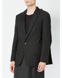 Мужской черный пиджак от Moohong