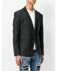 Мужской черный пиджак от Philipp Plein