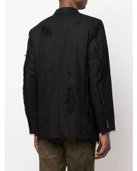 Мужской черный пиджак от Doublet