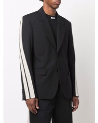 Мужской черный пиджак от MSGM