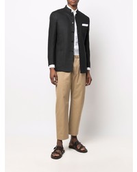 Мужской черный пиджак от Kiton