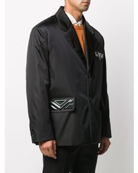 Мужской черный пиджак от Prada