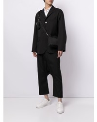 Мужской черный пиджак от Fumito Ganryu