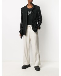 Мужской черный пиджак от Ann Demeulemeester