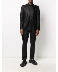 Мужской черный пиджак от Dondup