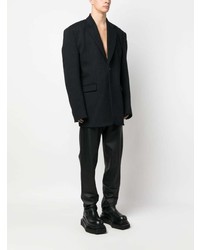 Мужской черный пиджак от Vetements
