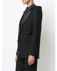 Женский черный пиджак от Saint Laurent