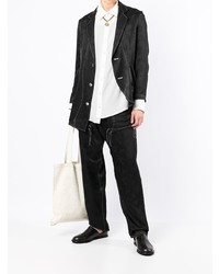 Мужской черный пиджак от Sulvam