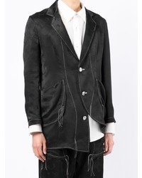 Мужской черный пиджак от Sulvam