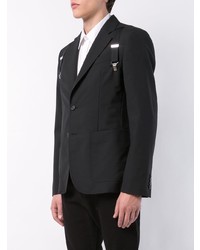 Мужской черный пиджак от Moschino