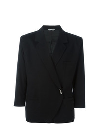 Женский черный пиджак от Versace Vintage