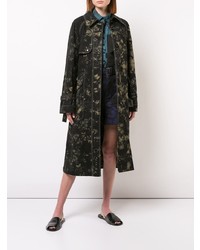 Женский черный плащ с принтом от Proenza Schouler