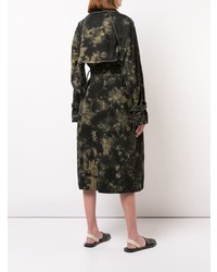 Женский черный плащ с принтом от Proenza Schouler