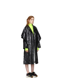 Женский черный плащ от Moncler Genius