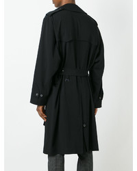 Мужской черный плащ от Lanvin