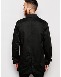 Мужской черный плащ от Asos