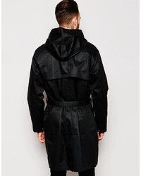 Мужской черный плащ от Weekday