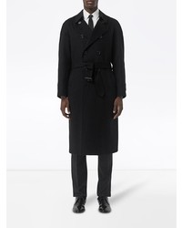 Мужской черный плащ от Burberry